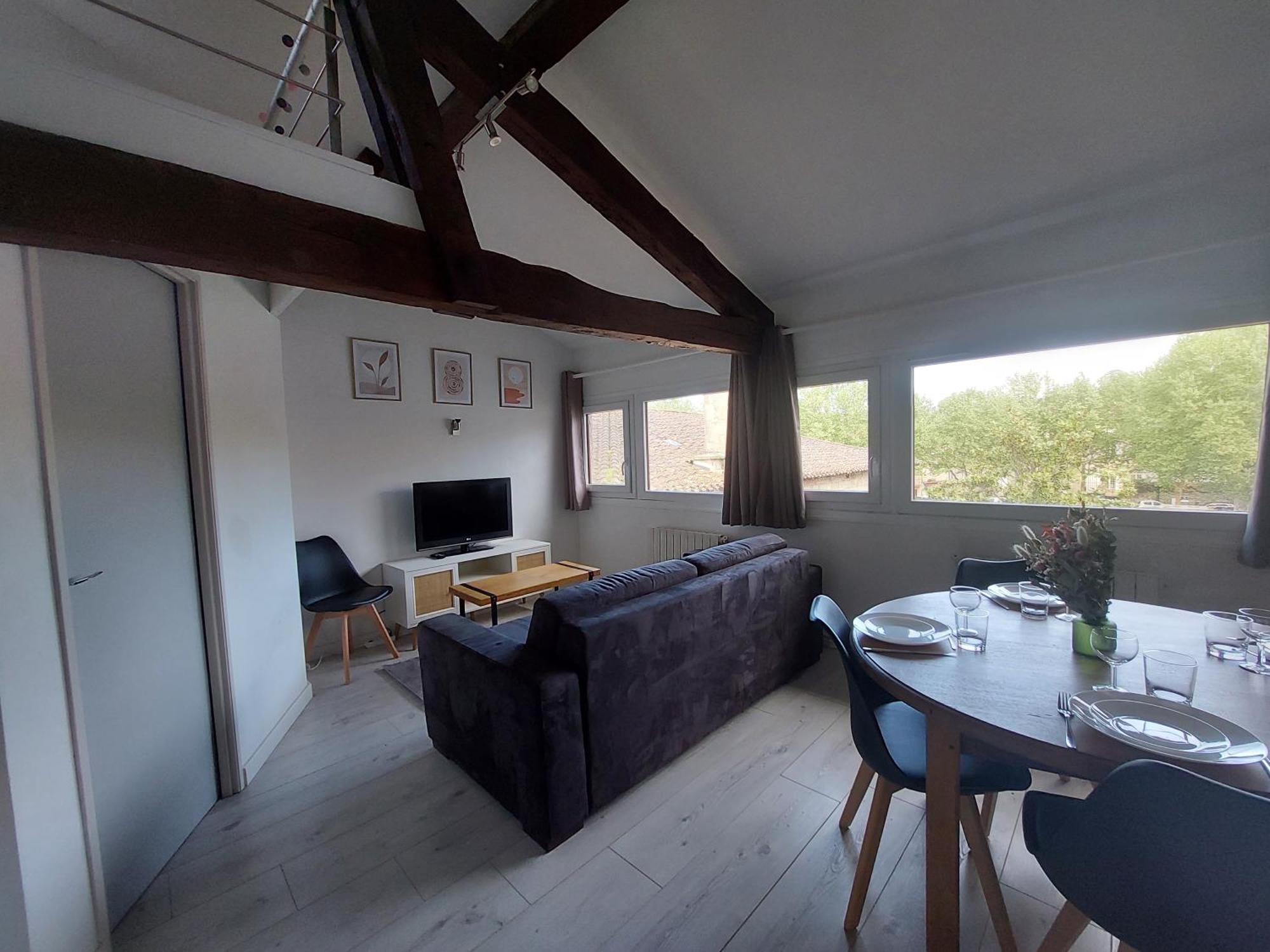 Appt Lumineux, Vue Place Vival Figeac